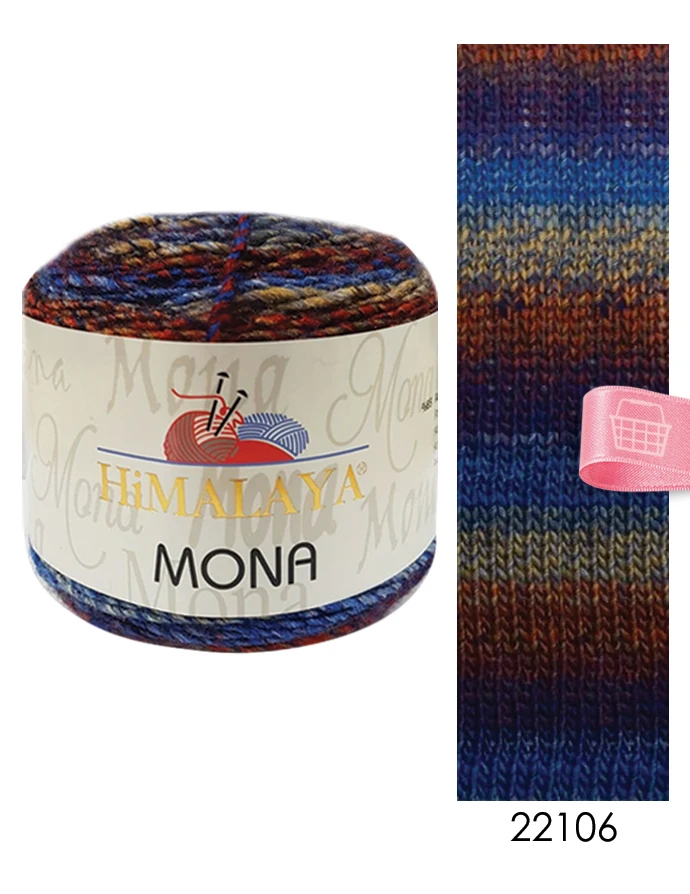 Himalaya Mona ciasto przędzy 100g dzierganie ręczne szydełkowanie wełny Gradient Ombre barwny Beanie szal Cowl szalik kobiety DIY miękkie Alize