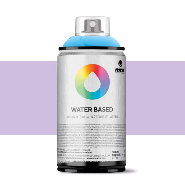 Spray paint brand MTN Water Based Color Dioxazine Purple Pale 300 ml Montana low pressure Little Ideal smell interior