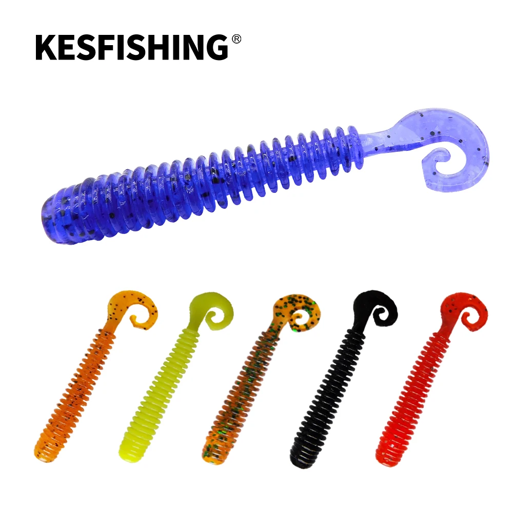 

KESFISHING Soft Lure Active Slug 62mm Small G Grub Tail Pesca Fishing Accessories Silicone Isca Artificial Bait