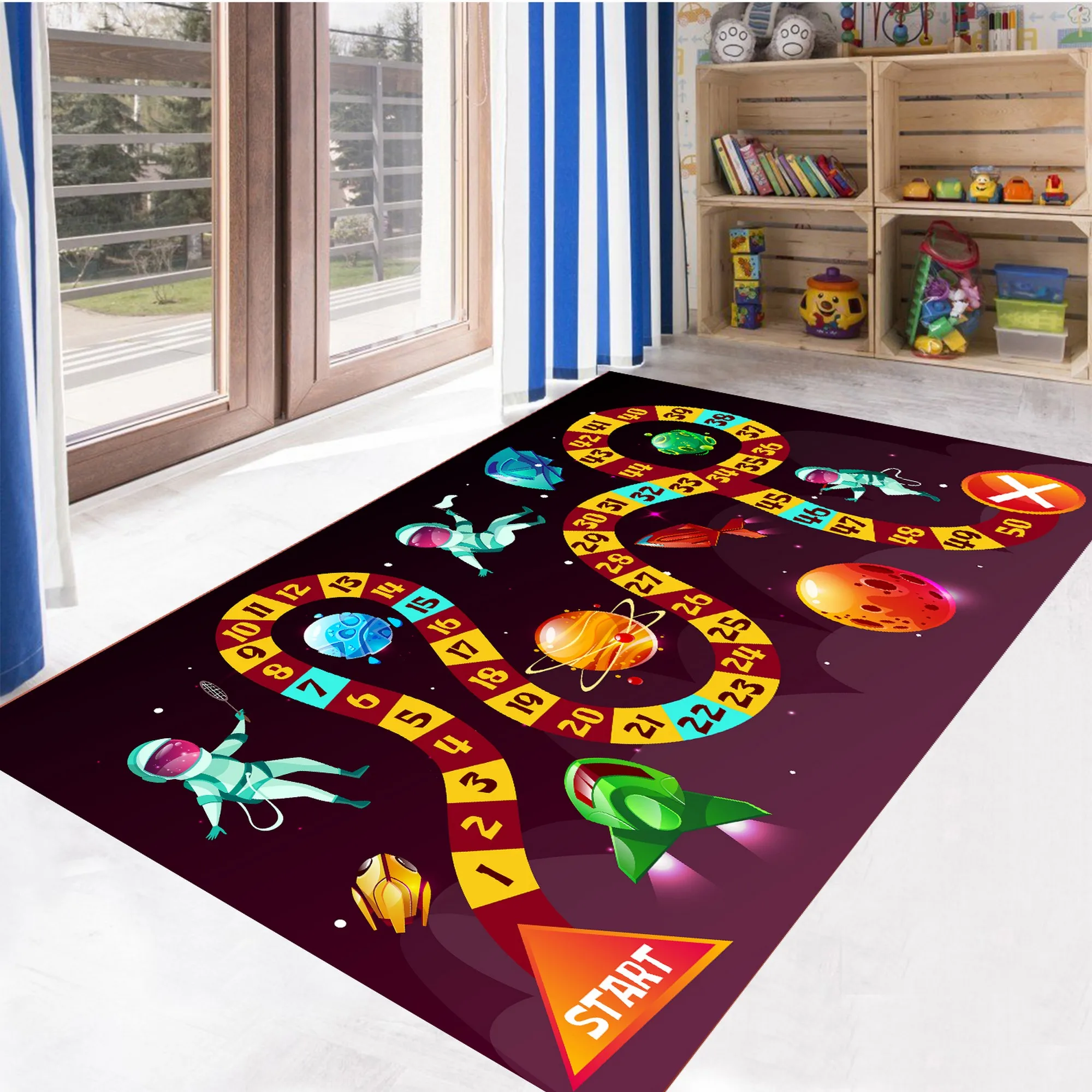 Rug,Carpet,Astronaut Rug,Astronaut Pattern Rug,Kids Room Carpet Rug,Kids Room Rug,Teen Rug,Wall Decals For Boy Room,gezcocuk-484