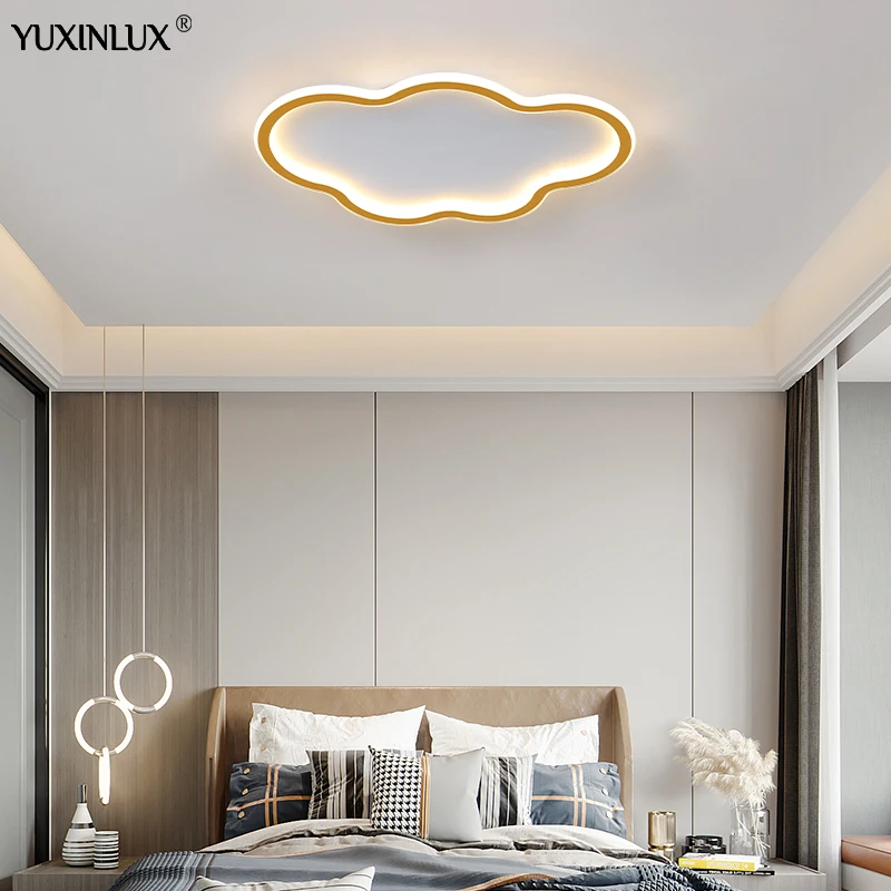 

Minimalist Cloud Led Ceiling Light Children's Room Black White Gold Lamps For Living Dining Room Study Simple Creative Fixtures