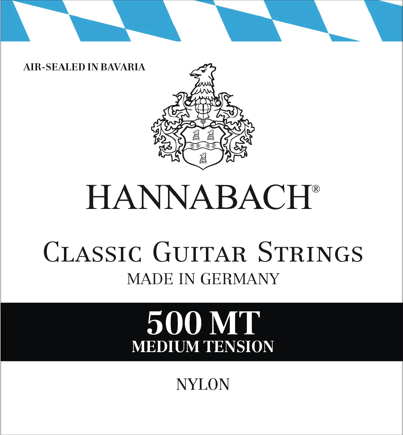 Hannabach 500MT/500HT Student Classical Guitar Strings, Full Set