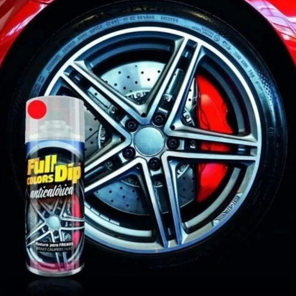 FULLDIP SPRAY paint anticaloric permanent red brake calipers FULL DIP