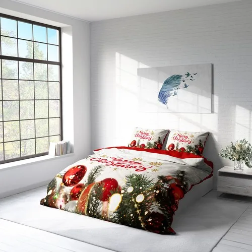 SIRMAK Christmas 3D Cotton Satin Double Duvet Sets, Turkey from Fast Delivery