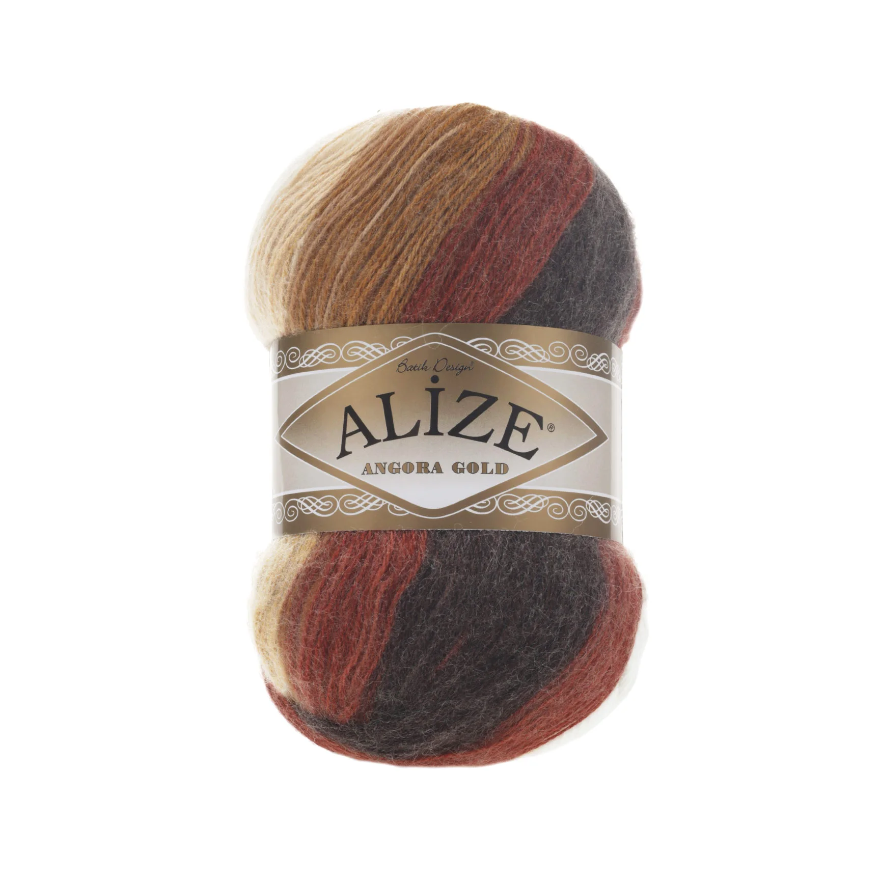 Thread 1 Pack ( 5 Balls ) Alize Angora Gold Batik Hand Knitting Yarn ( %20 Wool %80 Acrylic ) 100 Gram 550 Mt Crochet Tool Kit