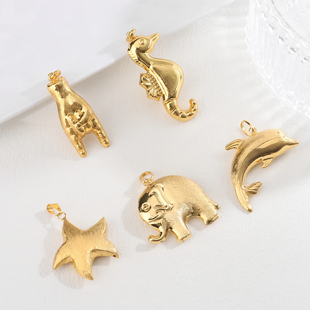 Beliebter Anhänger Afrika-Karte Halskette für Damen und Herren Vergoldet Großhandel Mode Stapelbarer Schmuck Tägliches Tragen Party-Geschenk – Detail 8