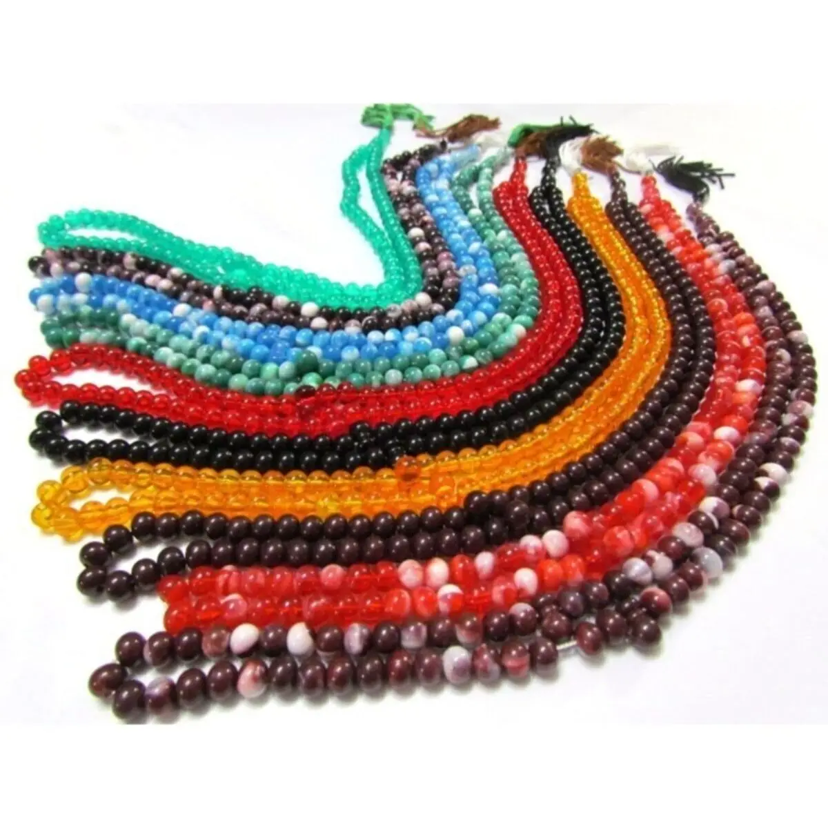 99 Prayer Beads 50 Pcs Chain Muslim Made in Turkey Bracelets Tassel Pendant Islamic Tasbih Allah Rosary Worship Supplies