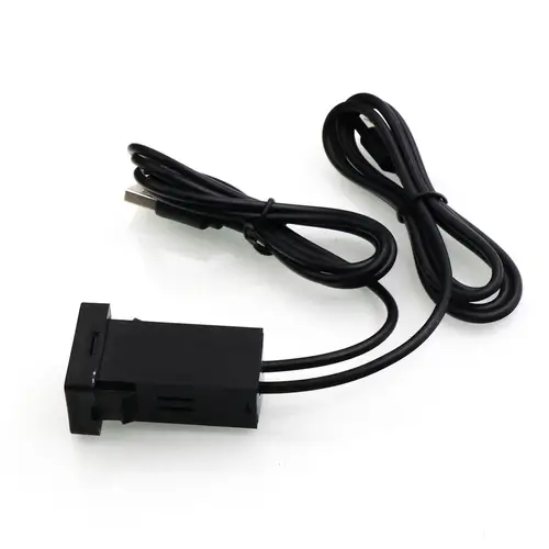 Imagen 2 del producto 2 enchufes de entrada de audio USB, puerto de entrada USB2.0/USB3.0 para TOYOTA,Camry,Corolla,Yaris,RAV4,Reiz,Cruise