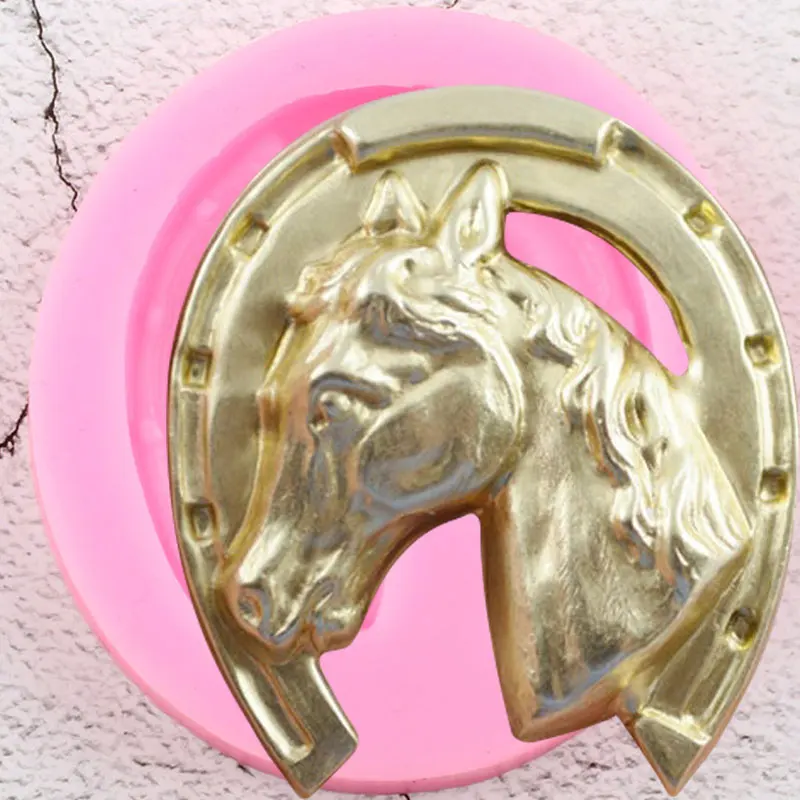 Horseshoe Silicone Mold Horse Fondant Cake Decorating Tools DIY Sugarcraft Cupcake Topper Candy Resin Clay Chocolate Moulds