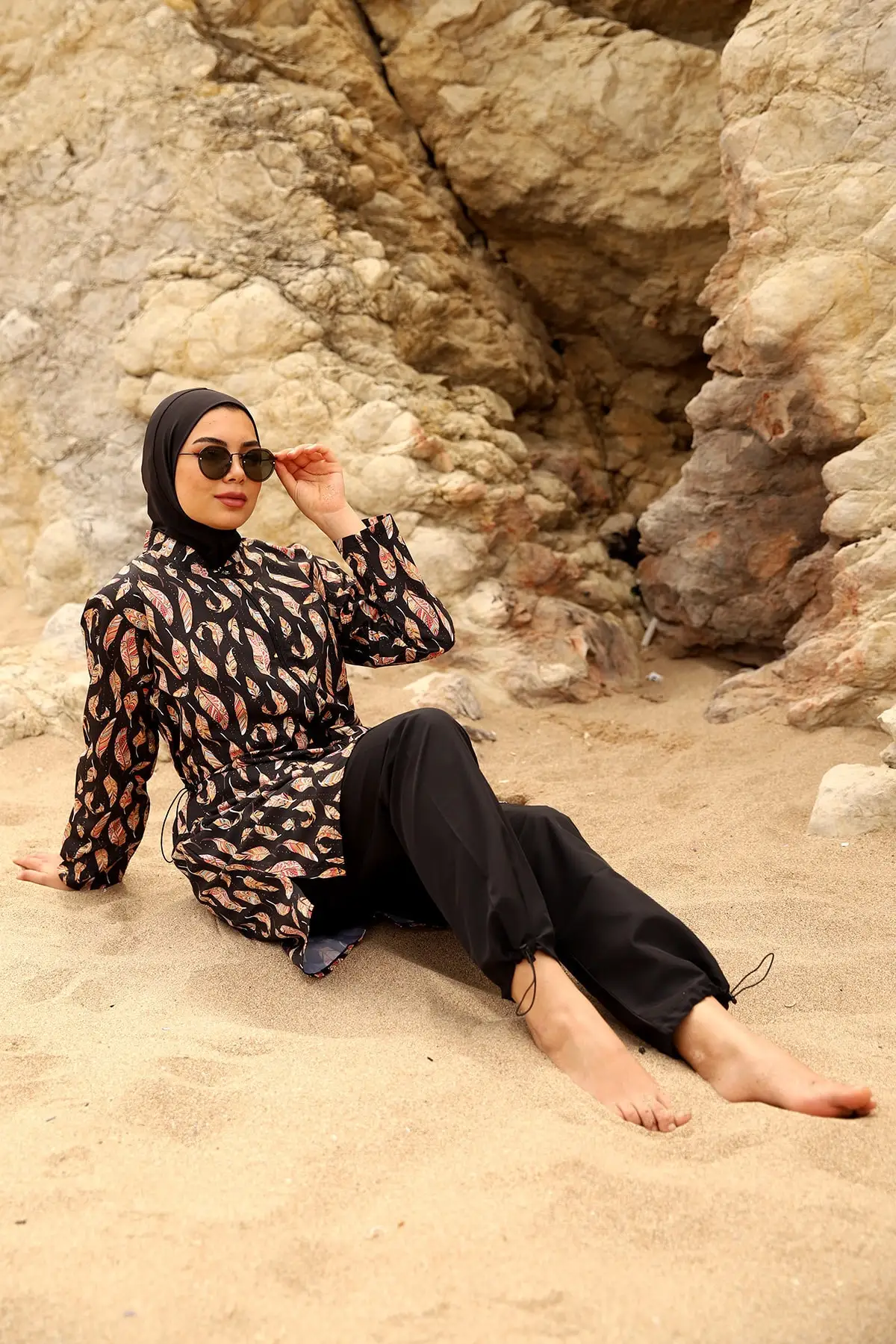 Swimwear Parachute Zipper Full Off hijab swimwear ISLAMIC WOMEN SEA DRESS MUSLIM SWIMMING CLOTHING POOL set ABAYA swimwear hijab