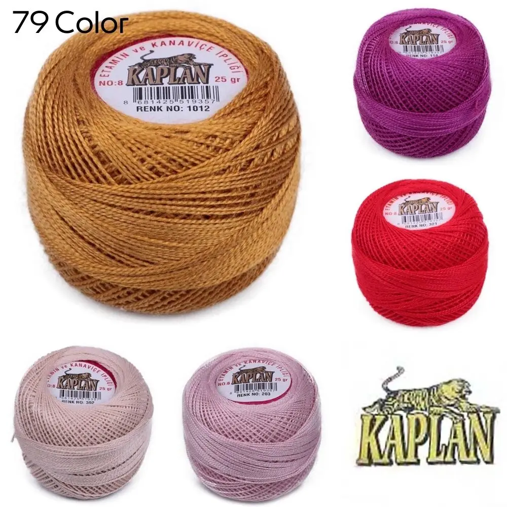 Cross Stitch, Embroidery, Etamine, Punch Perle Cotton Kaplan Yarn Thread No 8, 79 Color, Sewing, Skeins, Craft, Floss, Hoop, Needles, Canvas, Made In Turkey, Palmie Store, Diy, Brazilian