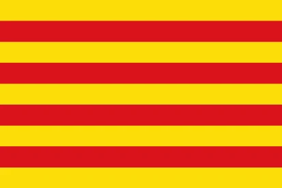 BANDERA CALIDAD NACIONAL DE Cataluña 150x90cm - Tela De Alta calidad Envió Gratis