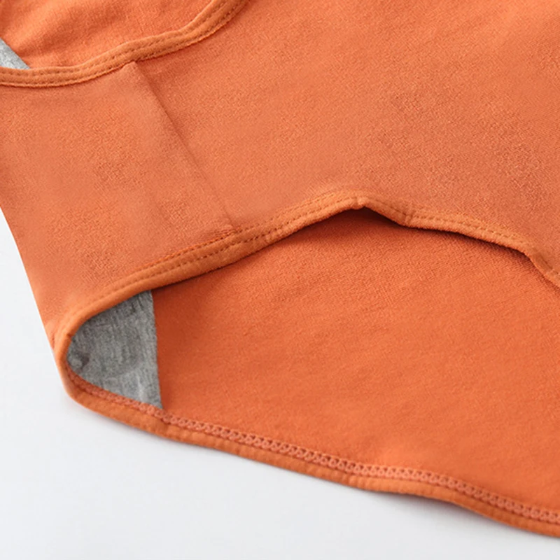 3 ks/sada dámského spodního prádla, bavlněné kalhotky, jednobarevné, slipy do pasu, prodyšné, bezešvé, velká velikost XXL - náhled 4