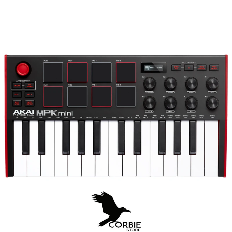 Akai Professional Mpk Midi Drum Pad And Keyboard Controller Black Red Dj Equipment 4 Different color options