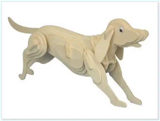 3D Wooden Puzzle-Dog