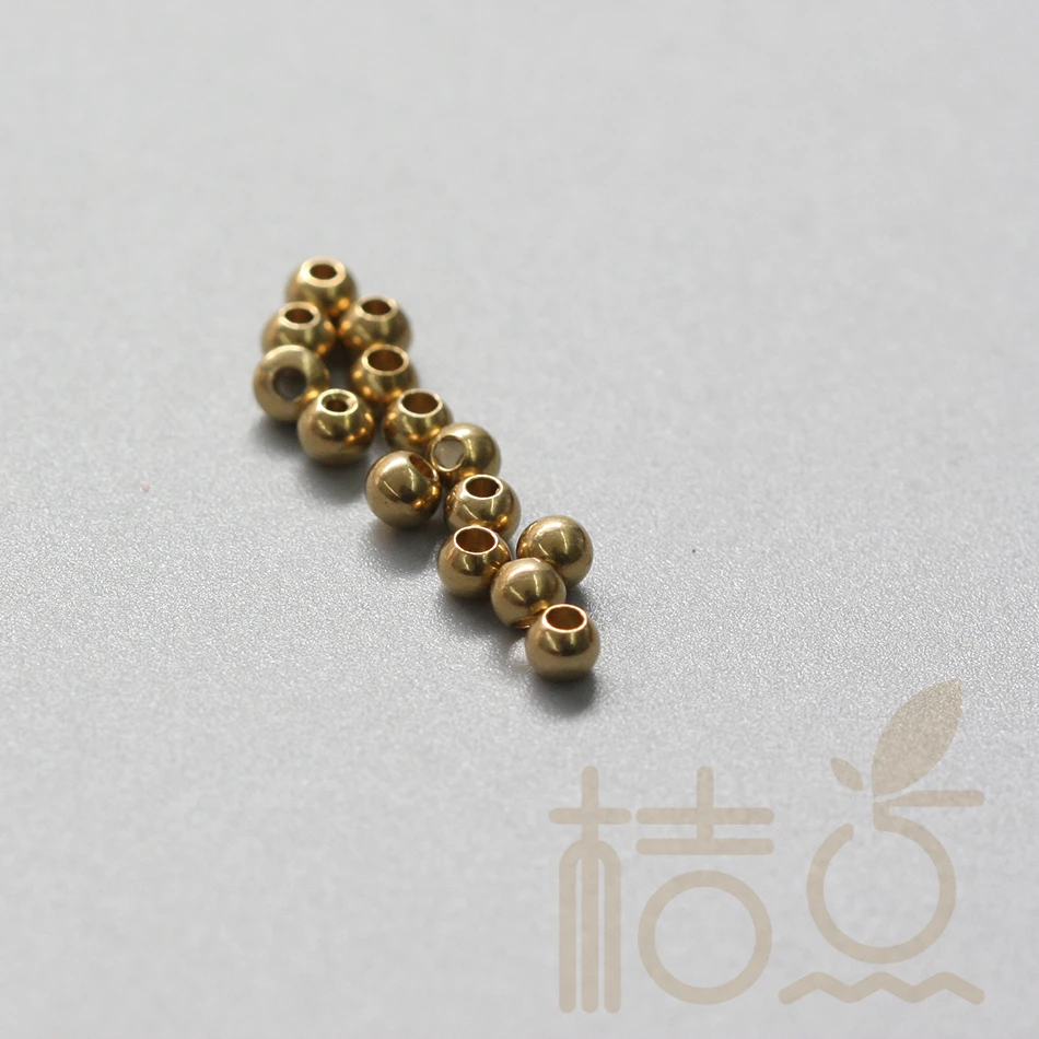 

100 Pieces RAW Brass Ball Spacer - 3mm (1695C-P-277)