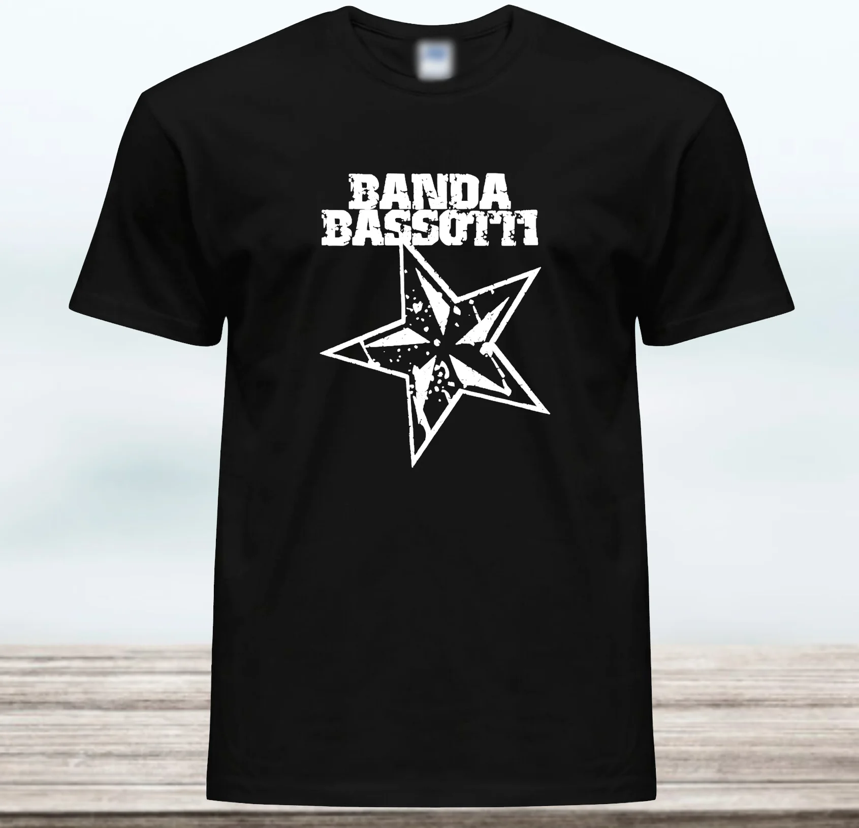 T-shirt band BASSOTTI star clothing men women boy 100% cotton T-shirts T-shirt men T-shirts men T-shirt men short sleeve summer shirts for men