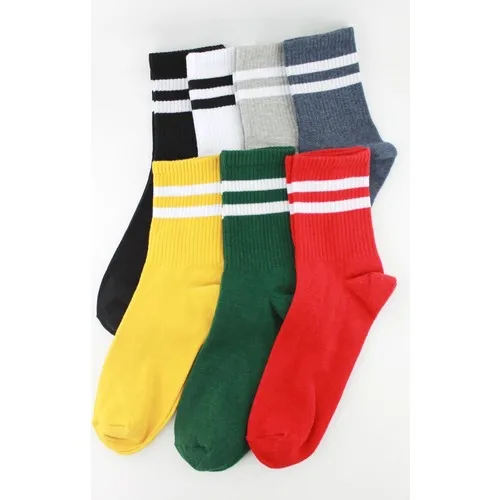 Trick Or Treat 7-Pack Colored Striped Men's Socks