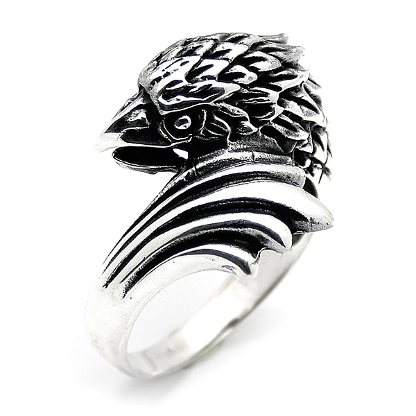 Mens Ring 925 Sterling Silver Ring Eagle Rings Male Jewelry Rings For Men Rings for Women Men`s Rings Men Jewelry