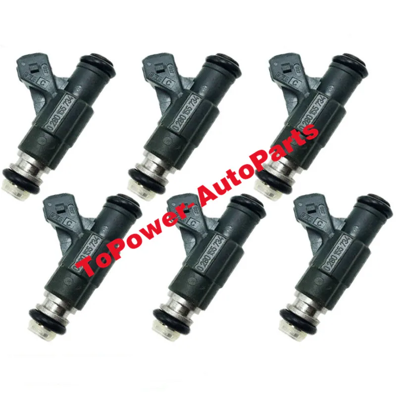 Fuel Injectors 0280155734 97JF-BA for 1997-1998 Fordd Explorer Mercury Mountaineer 4.0L V6 Car Accessories Nozzels Autoparts