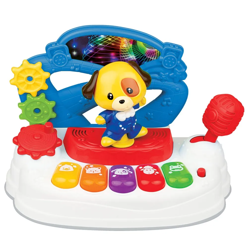 Interactive Piano light and sounds dancing puppy winfun