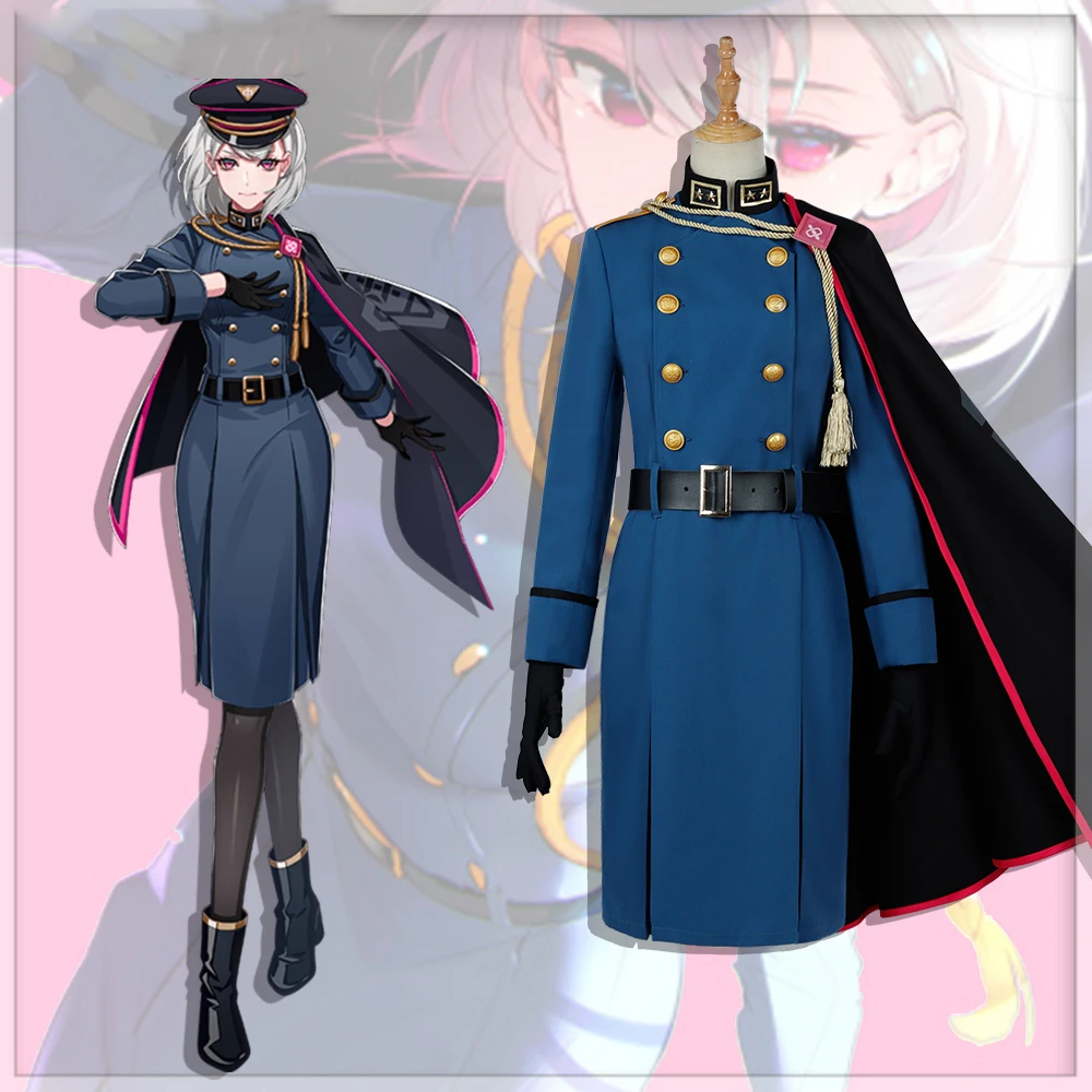 Division Rap Battle DRB Nemu Aohitsugi Cosplay Costume Hypnosis Mic Outfit Full Set Halloween Uniform Custom Made