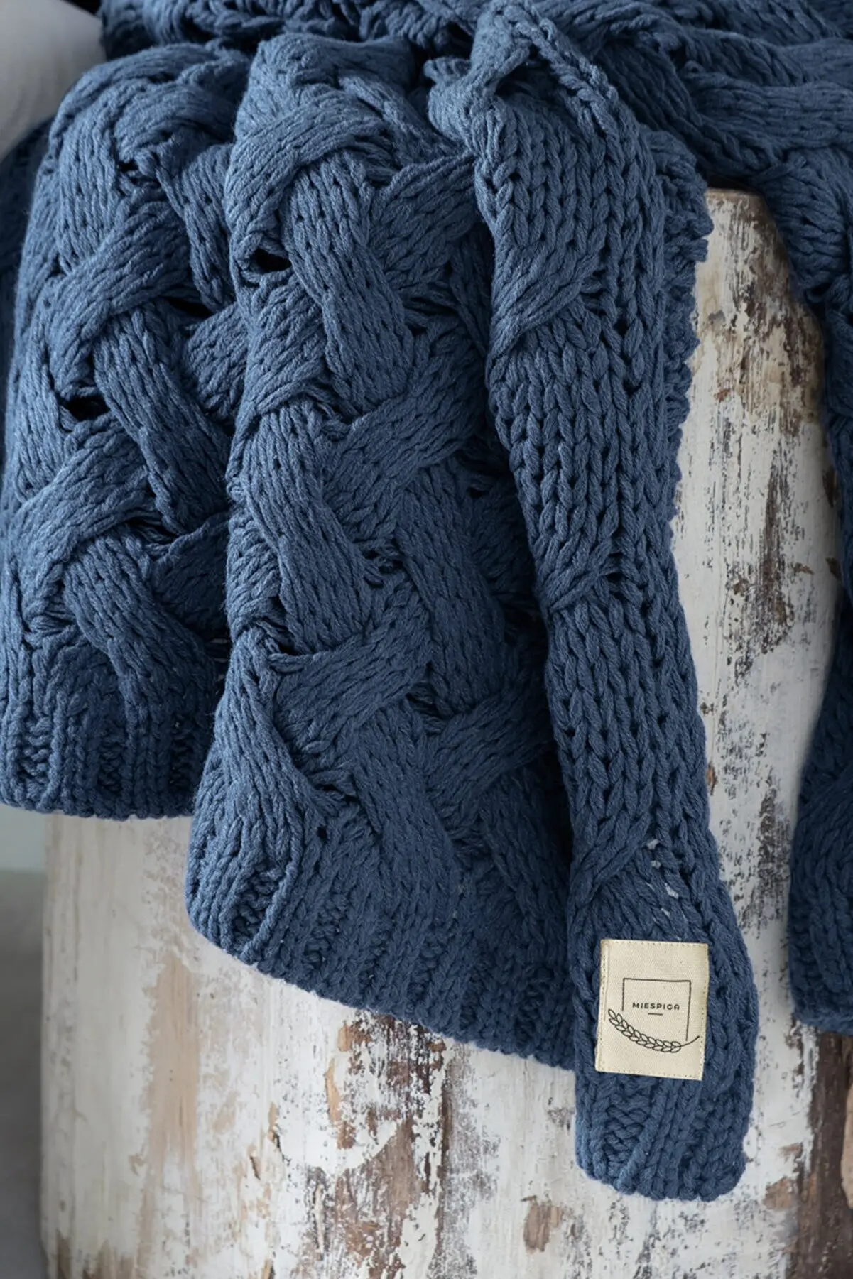 110*160 Lux Navy Blue Knitwear Blanket 100% Acrylic Single Quality Super Soft Stylish Tv Blanket Textile For Home Made In Turkey