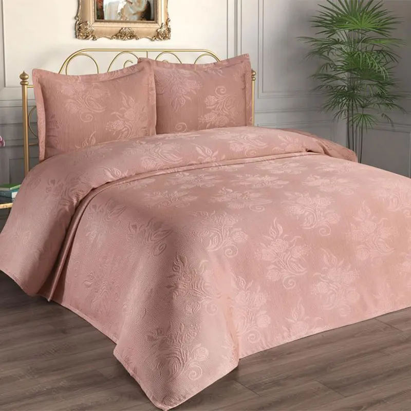 Wedding World Spring Season Stylish Luxury Double Bed Cover Set For Women Pillowcases 230*240 Cm - 4 Different Colors