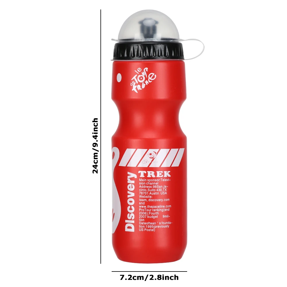 Botella de agua portátil para bicicleta de montaña, jarra de bebida para deportes al aire libre, a prueba de fugas, 750ml