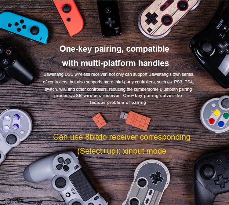 USB to SNK convertor USB port to SNK 15P DB15 Joypad connector for CBOX play the game with PS3 PS4 XBOX360 XBOXONE 8BITDO joypad