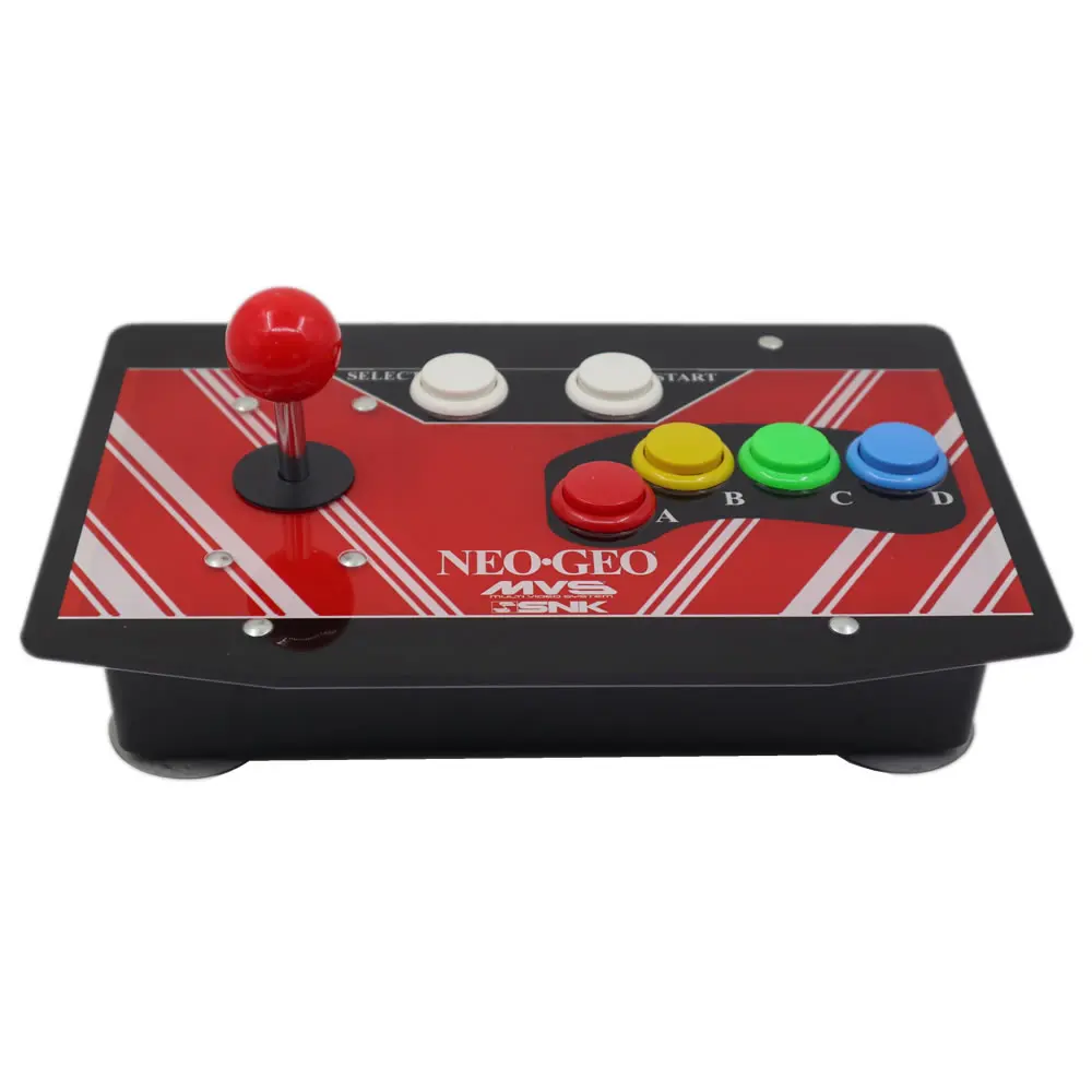 RAC-J500S 6 Buttons Arcade Joystick USB Wired Acrylic Artwork Panel For PC NEO GEO MVS SNK