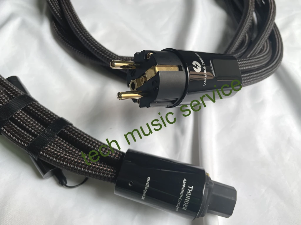 tech music service-Thunder | High (Variable) Current Low-Z / Noise-Dissipation 3-Pole AC Power Cable