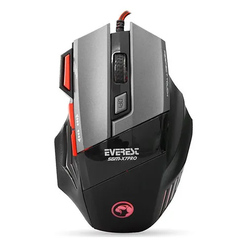 Everest SGM-X7 PRO Black 4800 Dpi See Macros Player Mouse