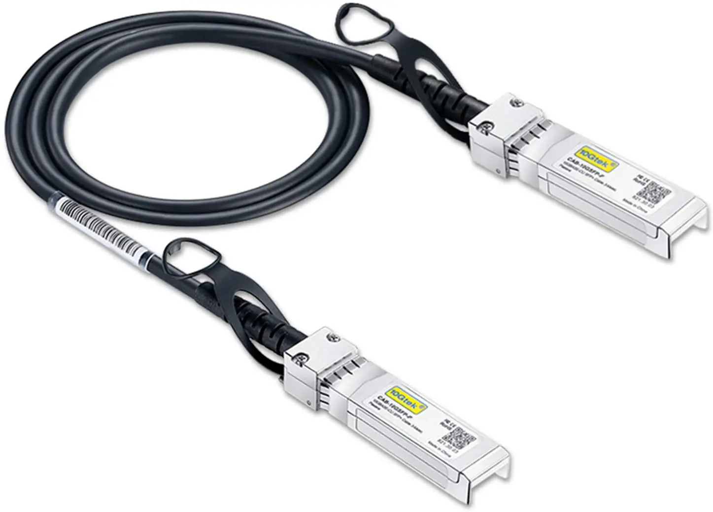 10G SFP+ DAC Twinax Cable Passive, 1m/3.3ft, 30AWG, Compatible with Cisco SFP-H10GB-CU1M, Ubiquiti, Intel, Mikrotik and More.