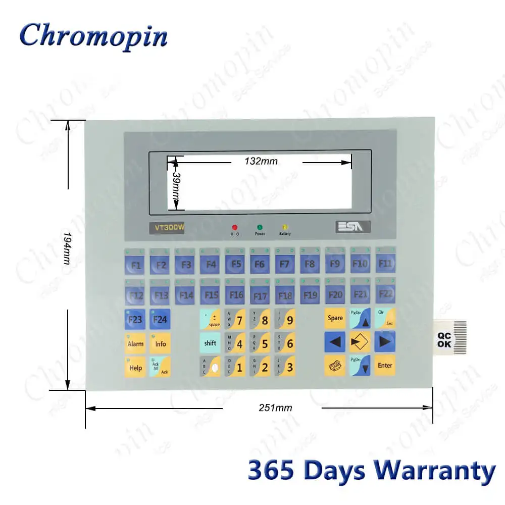 Imagem -02 - Interruptor do Teclado da Membrana de Vt300wa0000 para o Teclado da Membrana do Esa Vt300w000cn Vt300wap000 Esa Vt300w