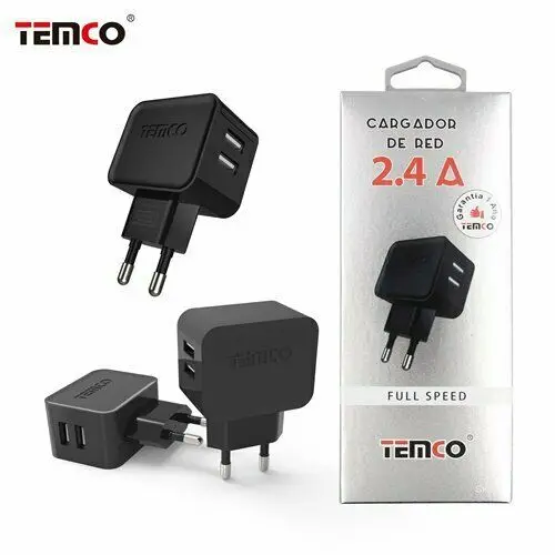 Tenco adapter plug USB SK8-N network charger 5V and 2.4A Compatible IOS/Android Type C