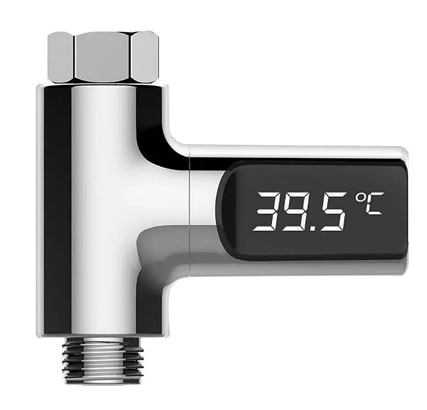 Bathroom Tub Shower Faucets Water Thermometer Electricity LED Display ABS Bathtub Water Temperature Monitor for Home Shower