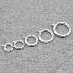 Sterling Silver Spring Ring Clasp for Bracelet Necklace 10mm 12mm 14mm 17mm 20mm 23mm