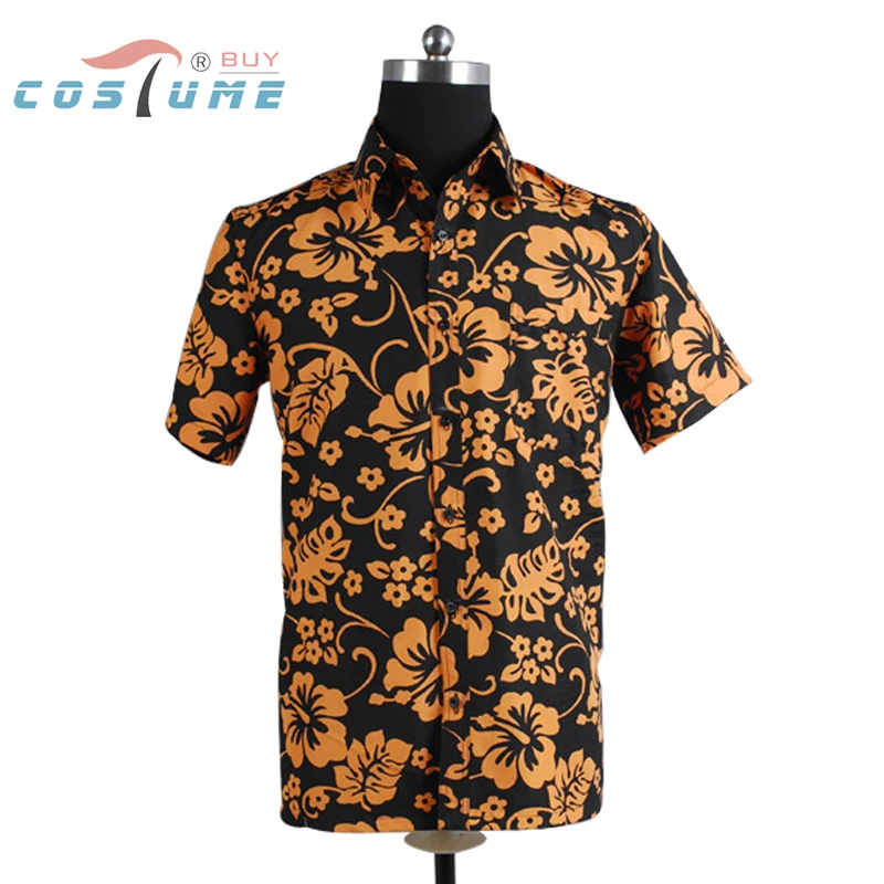 Fear and Loathing in Las Vegas Raoul Duke Shirts Cosplay Costume Summer Short Sleeves Shirt T-shirt Tee for Adult Men