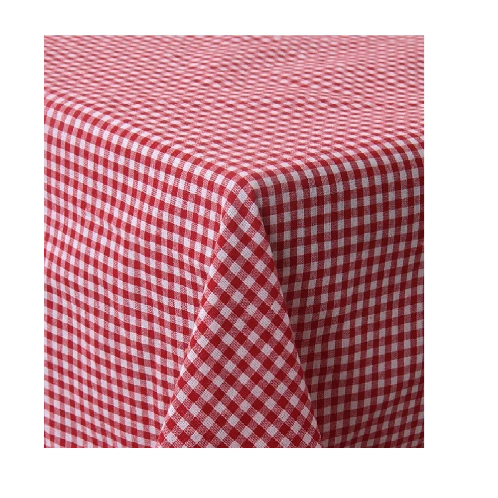 Gingham Red Table Cloth Cotton 170x170 cm Picnic Birthday Party Bbq Tableware Cloth Home Outdoor Table protective Case