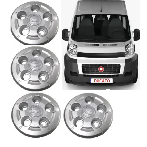 HAIR WHEEL HUB COVER (4 PCS TOOL PRICE) FIAT DUCATO FOR 2006-2021 16 RIM 1352633080-FI312001-1358876