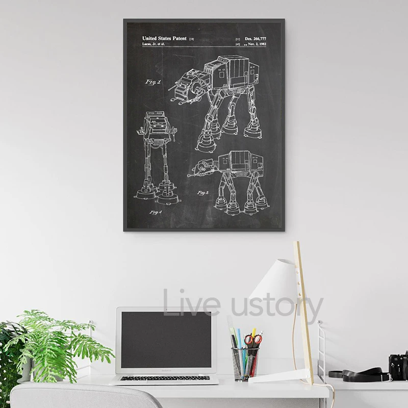 الخيال العلمي مركبة الفضاء المشارك سفينة الفضاء مخطط رسم جدار قماش رسم مطبوع اللوحة الطائرات صور الأولاد غرفة ديكور