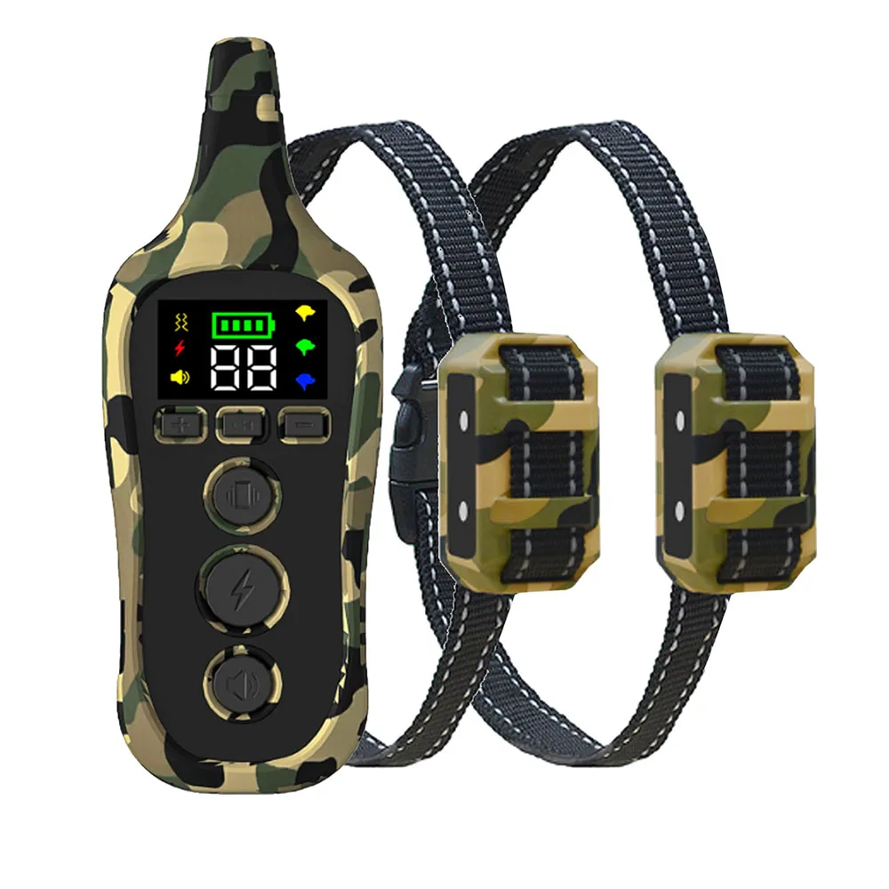 Для 2 собак, стопор для лая с дистанционным управлением, тренажер для собак 880, товары для домашних животных, ультразвуковой ошейник с электрическим током, тренировка лая собаки