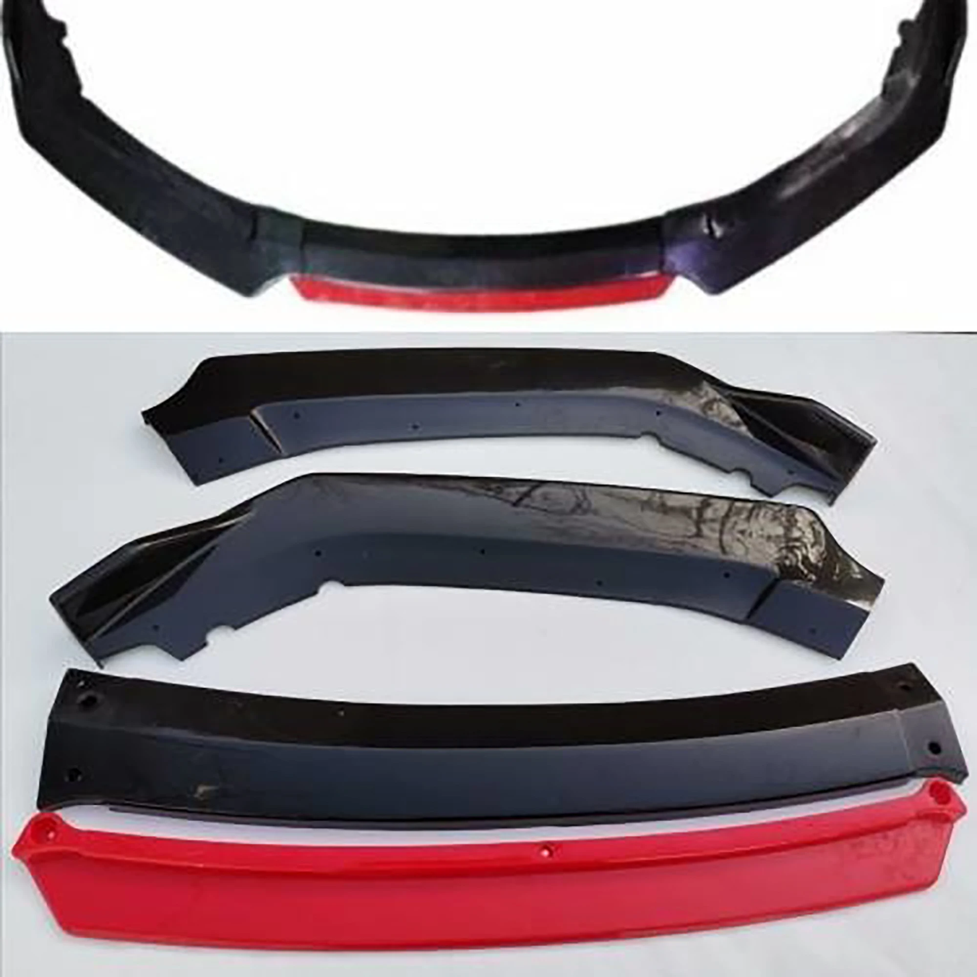 Car Front Bumper Lip Splitter Universal Spoiler Diffuser Lip Kit For Peugeot 508