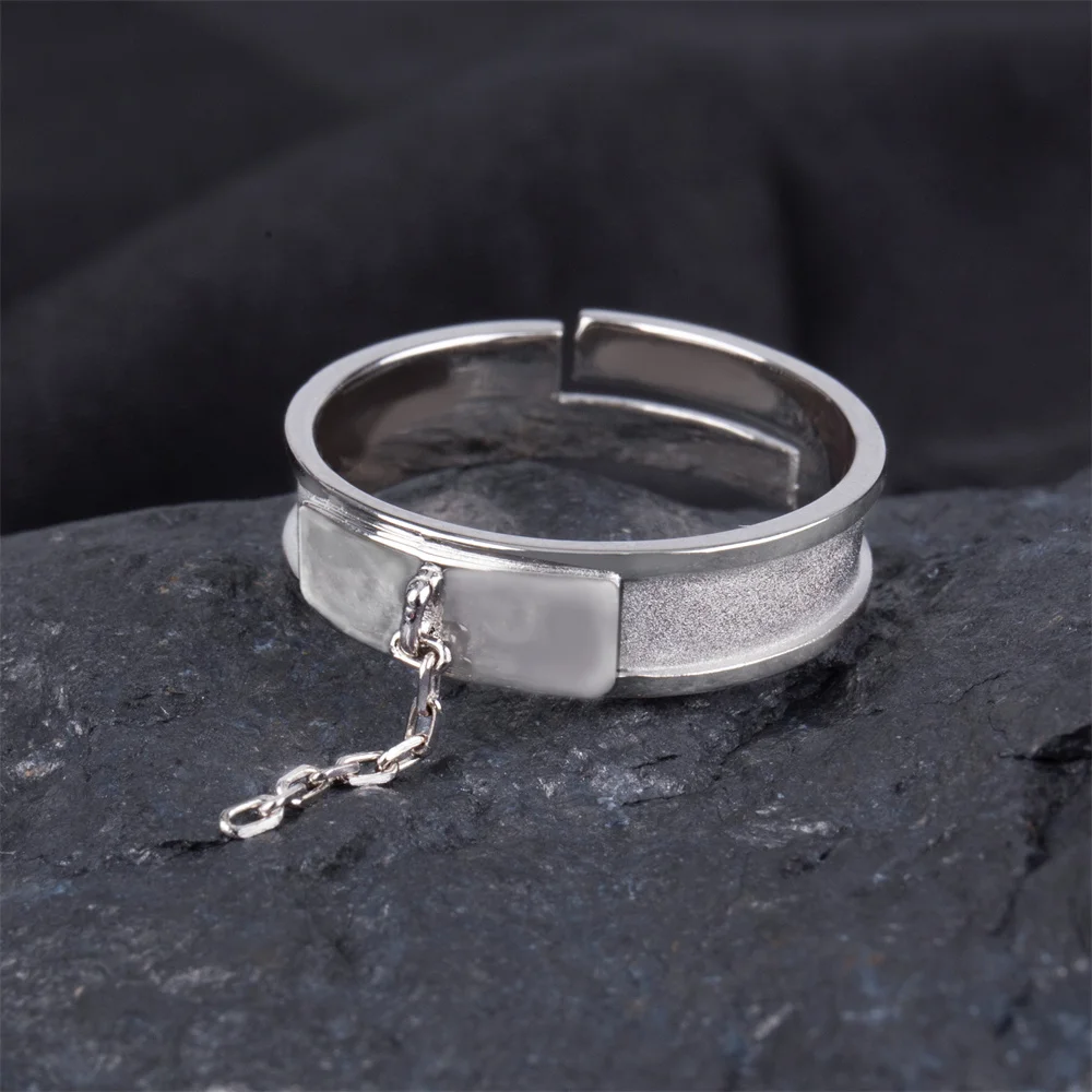 TWINKANIME S925 Sterling Silver Heaven's Anime Lost Property Ring Adjustable About 7-9# For Men Women Holiday&Birthday Gifts