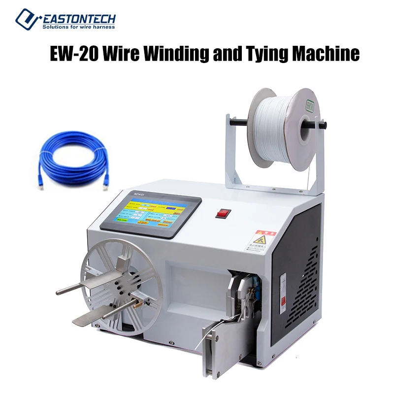 

EASTONTECH EW-20G-1 High Flexibility Wire Cable Winding And Tying Machine Tying Outer Diameter 40-90mm