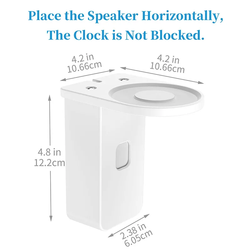 حامل جداري من LINGYOU لـ Alexa Echo Dot 5th 4th Gen Echo Pop مع دعامة مدمجة لإدارة الكابلات وموفرة للمساحة لمكبر الصوت الذكي