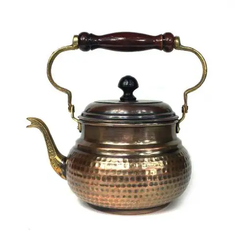 Traditional Handmade Coffee and Tea Teapot Anatole Italian Antique Copper Teapot teapot broach blooming tea tea gift blooming tea portable tea cup with strainer sake tibetan tea pot чай glass teapot  cup set teapot set