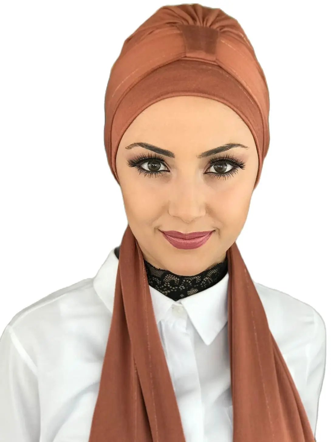 New Fashion 2021 Hijab Turban Lady Hat Seasonal Scarf Hijab Foulard Single Size Tile Bone Hijab Scarf Bone