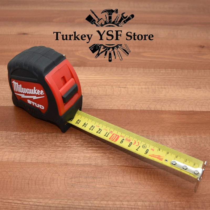 Milwaukee STUD 5 Meters Stainless Steel Tape Measures Building Construction Hand Tools Laser Ruler Instrume